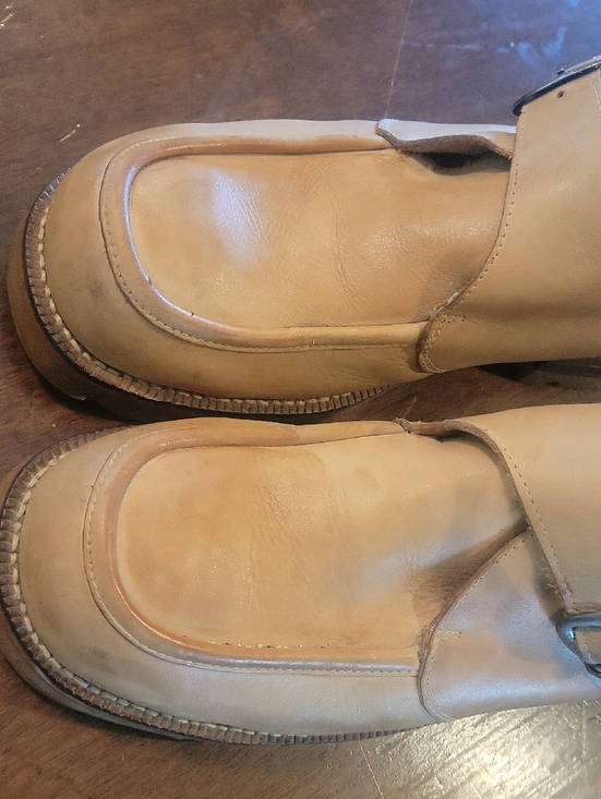 DURANGO LEATHER ANKLE BUCKLE BOOTS   11D  TAN main image 11